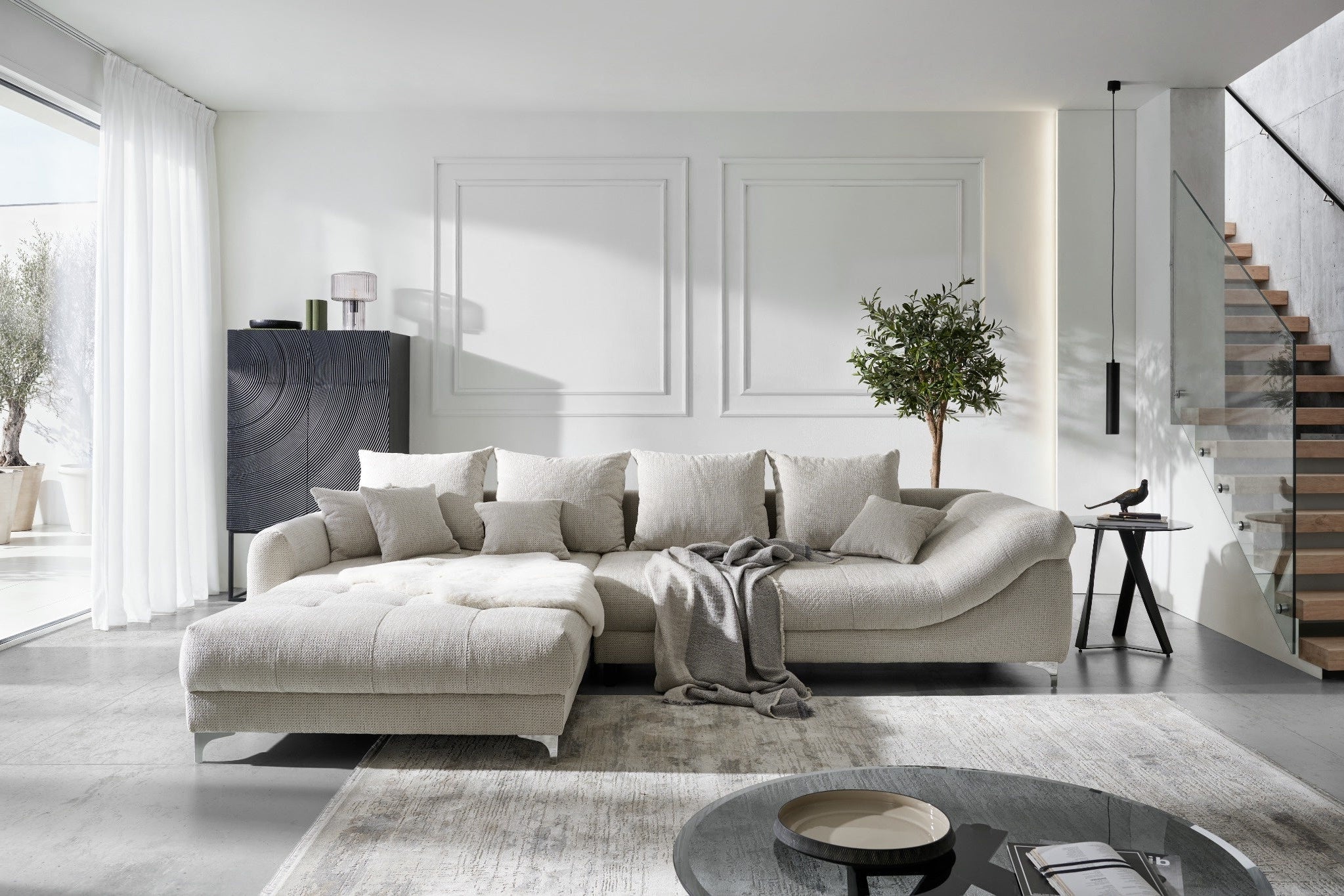Ecksofa Beige