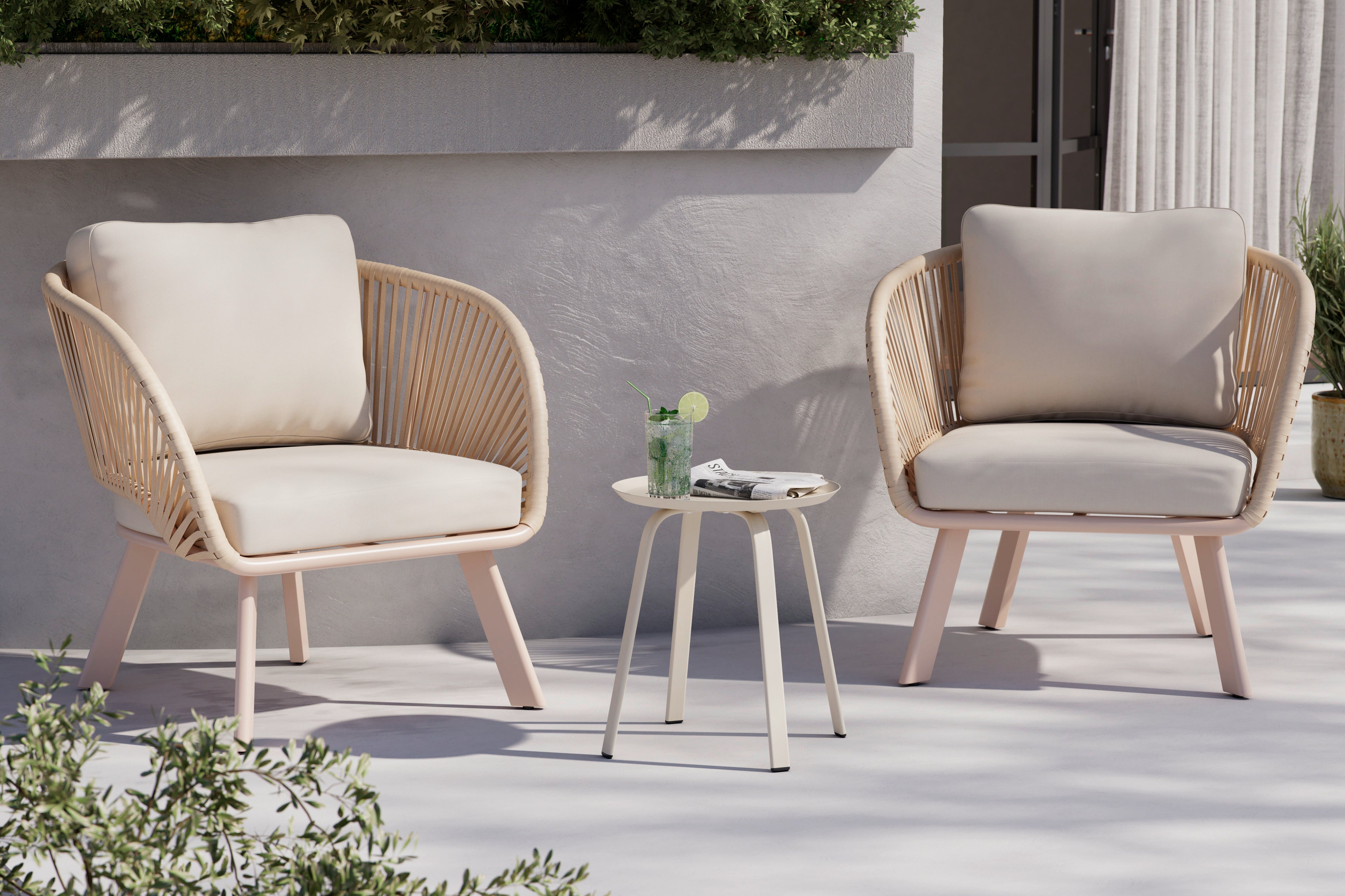 Beistelltisch Beige
