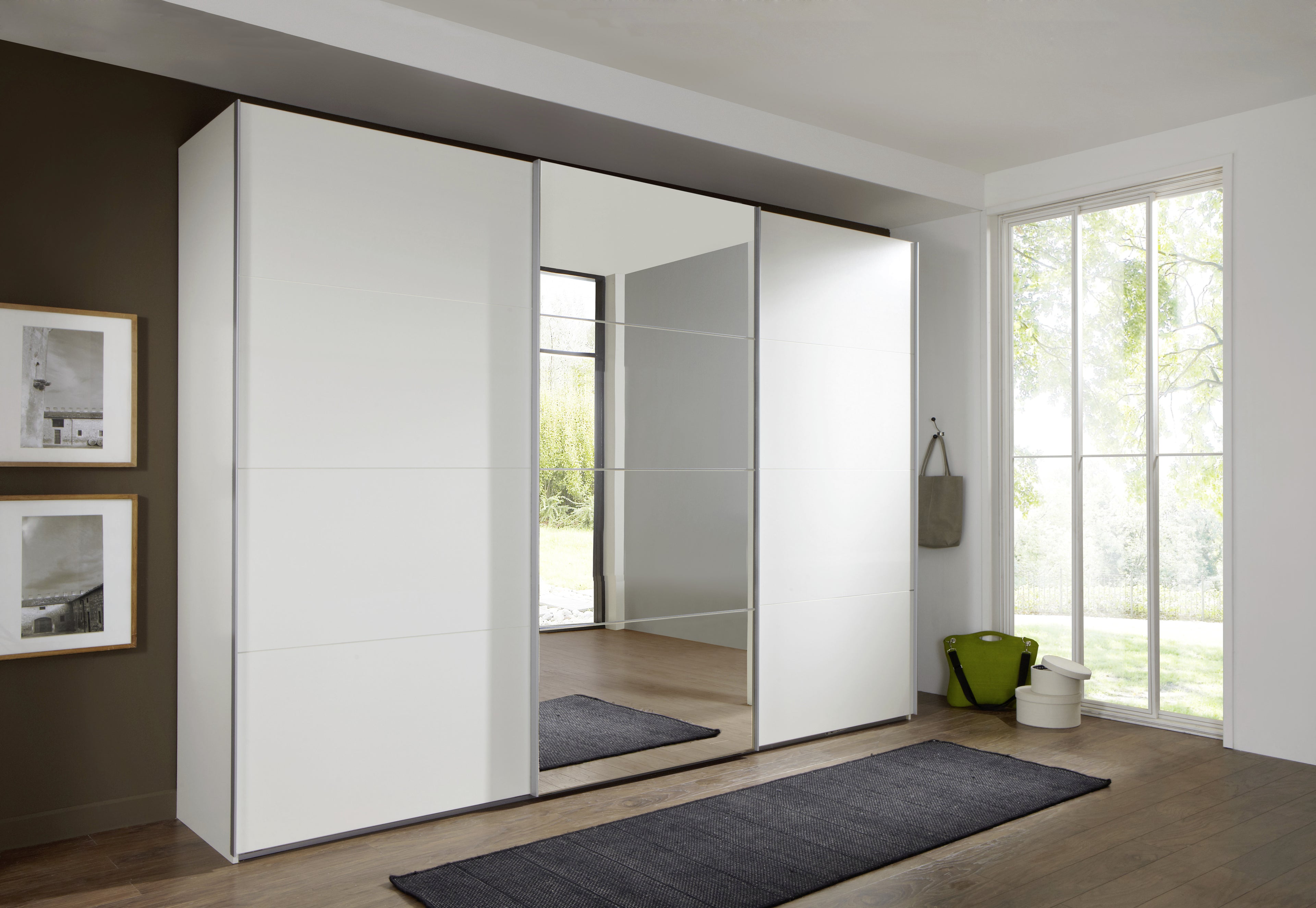Schwebetürenschrank 3-Türig Weiß
