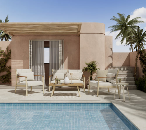 Ambia Garden Dining-Loungeset Beige