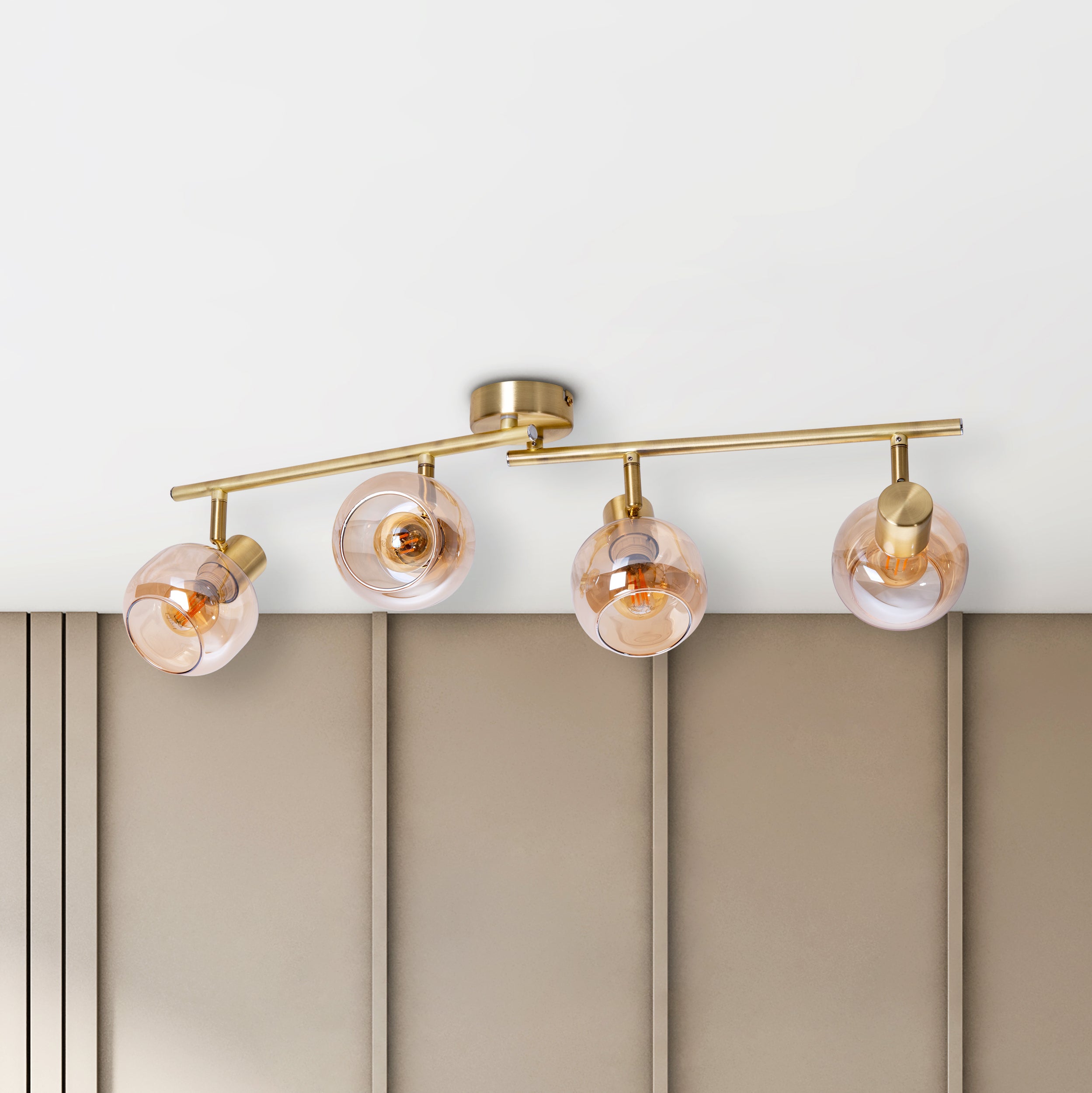 Deckenleuchte Messing