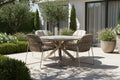 Garten Outdoor Tisch Rund Beige
