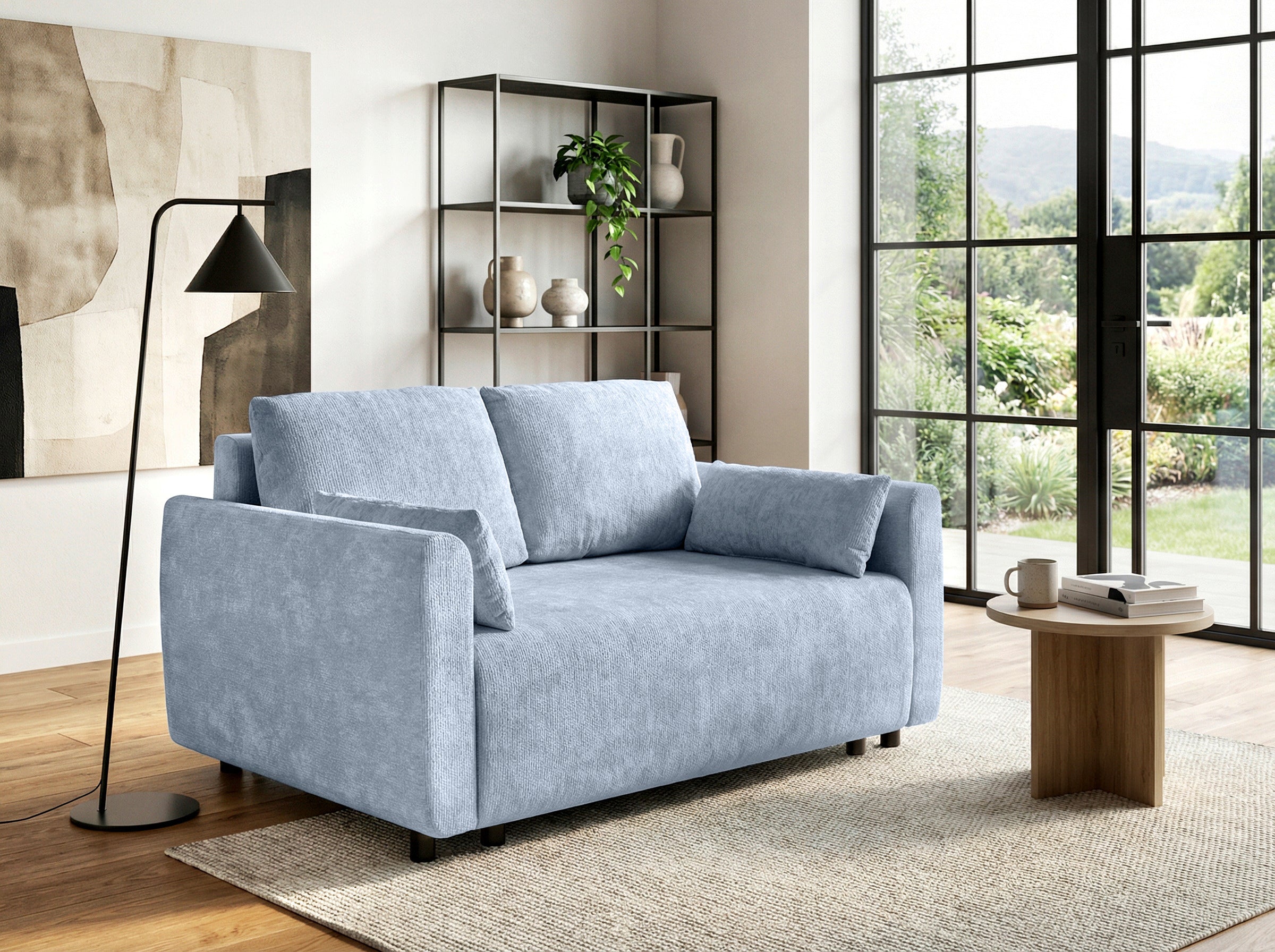 Schlafsofa Hellblau
