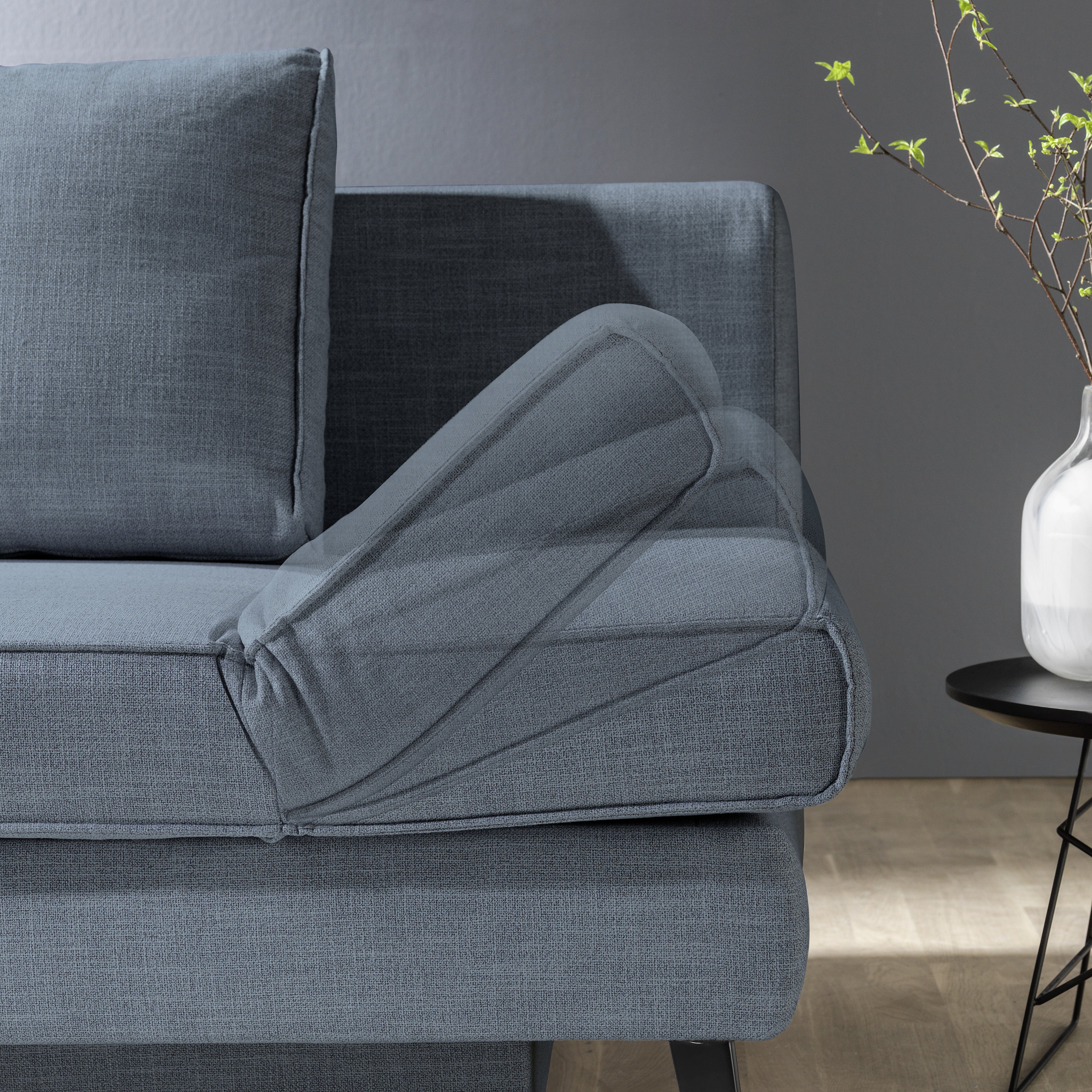 Schlafsofa Blau inkl. Bettkasten