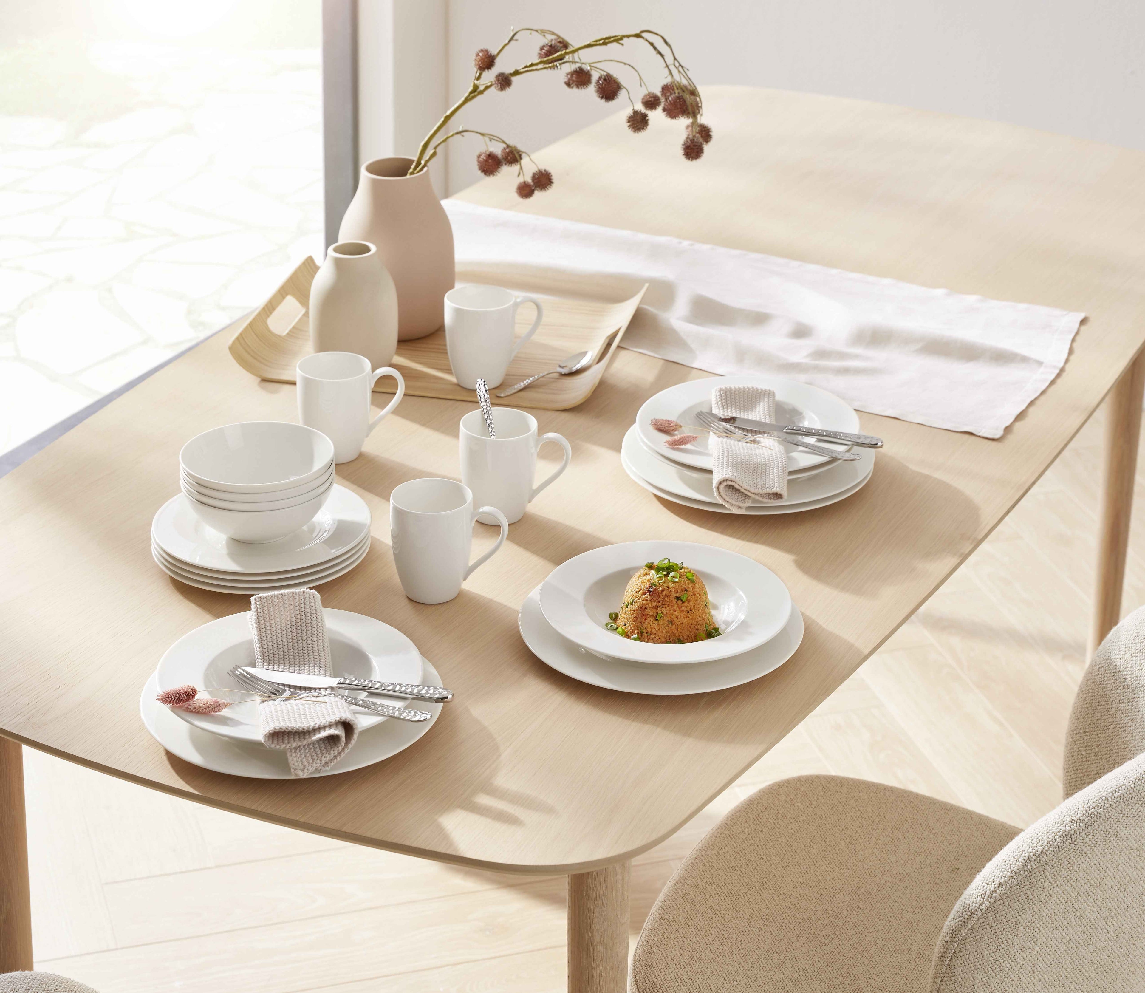Kombiservice 30-teilig weiß