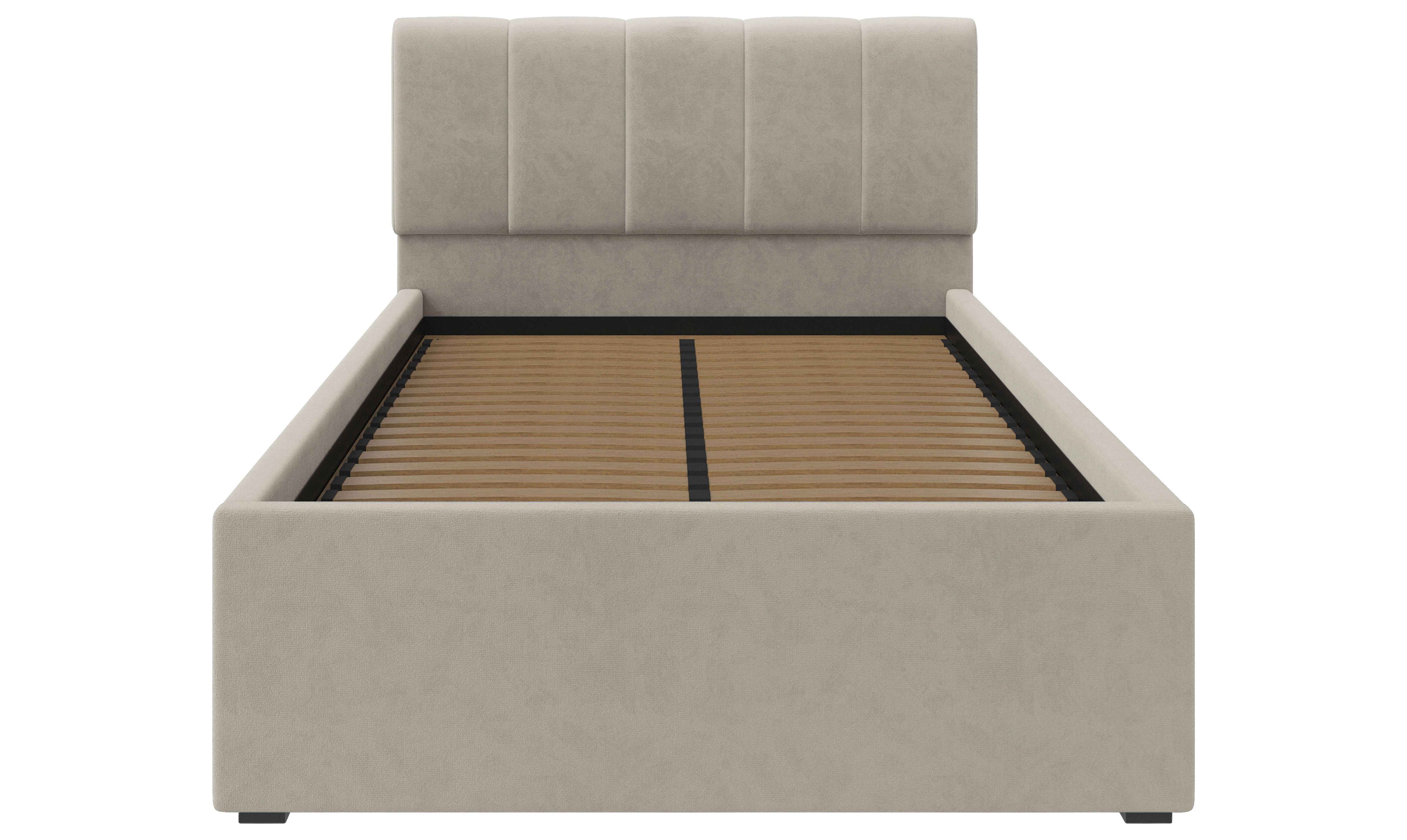 Polsterbett Beige