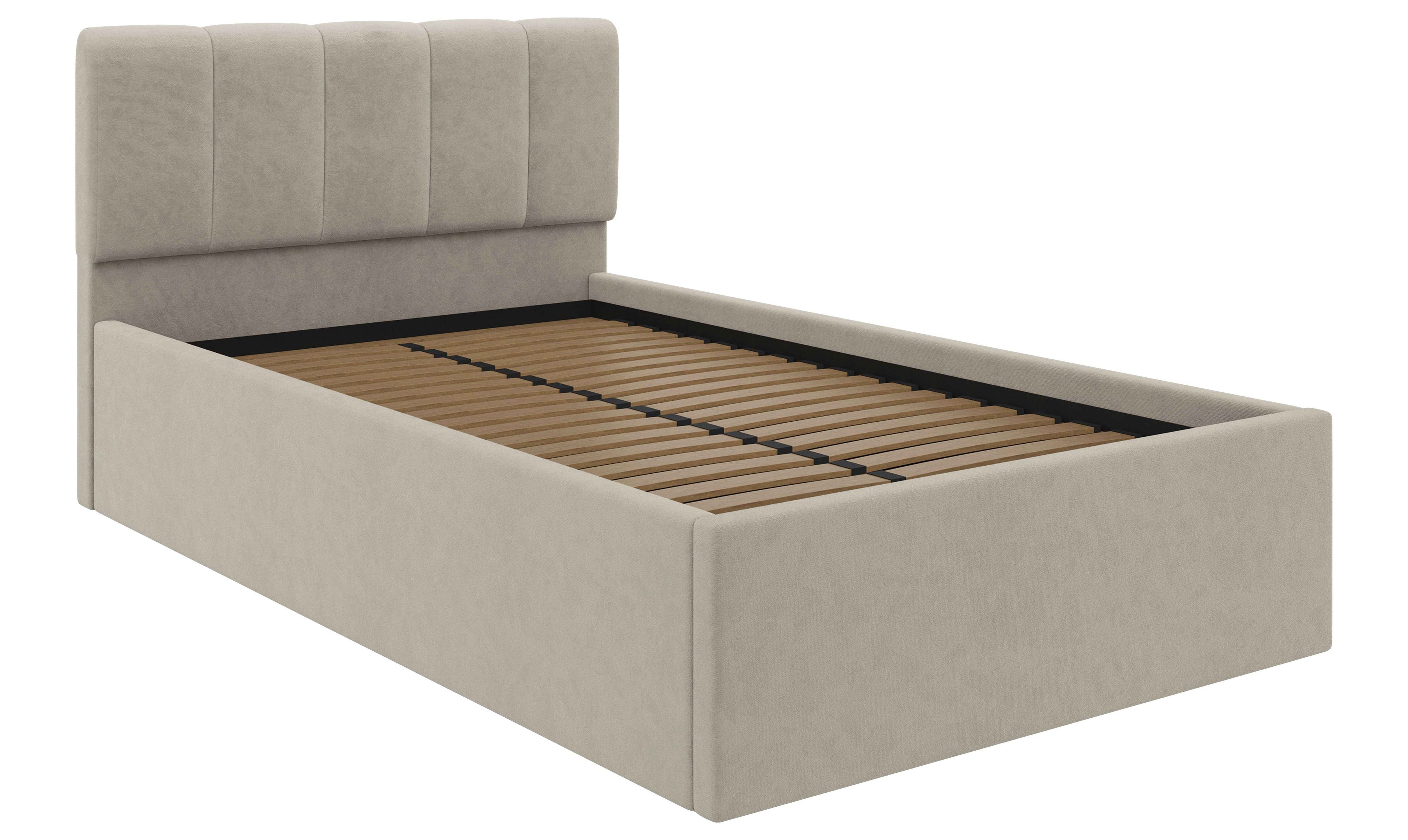 Polsterbett Beige