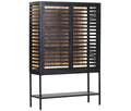 Highboard Schwarz mit Beleuchtung