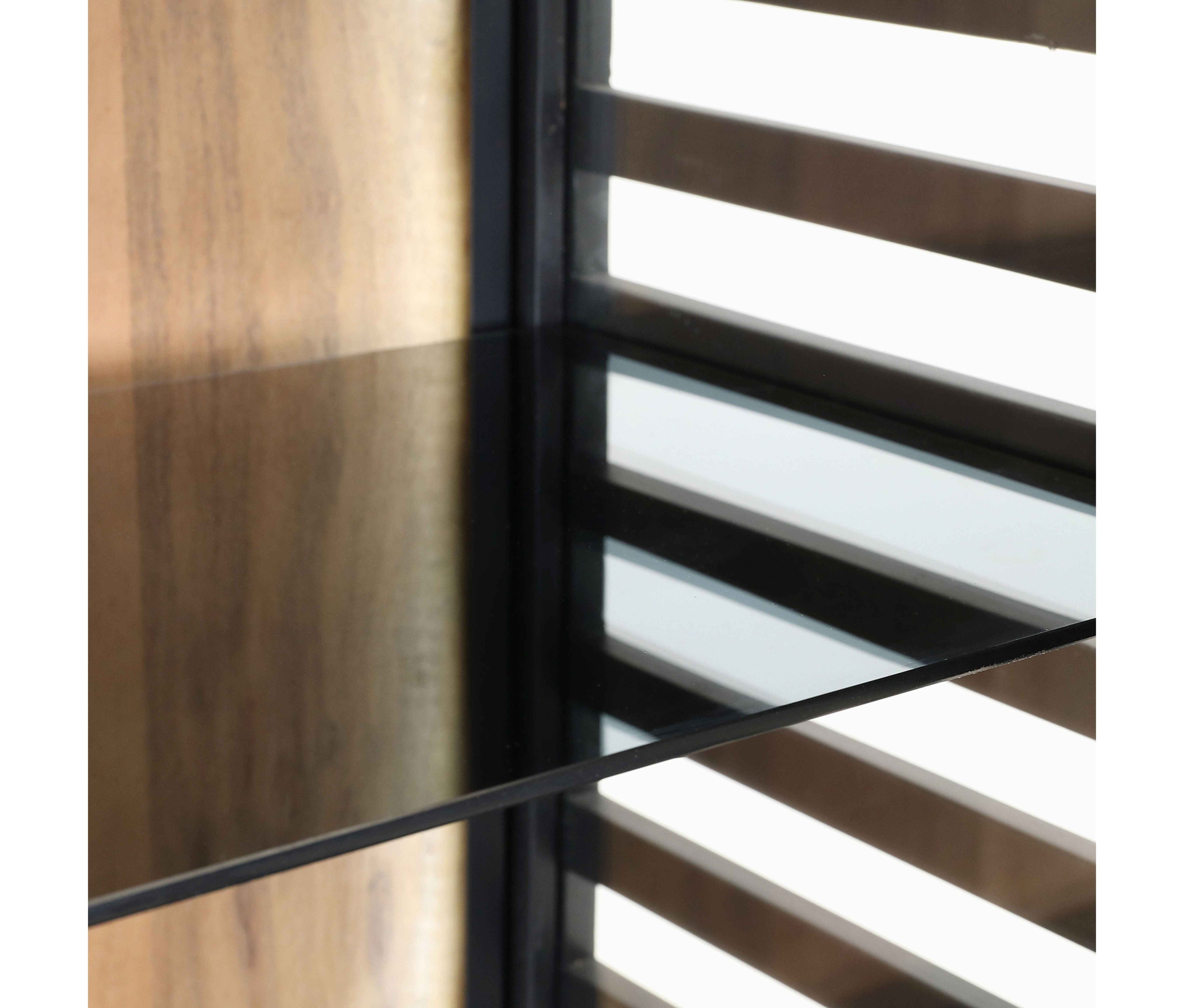 Highboard Schwarz mit Beleuchtung