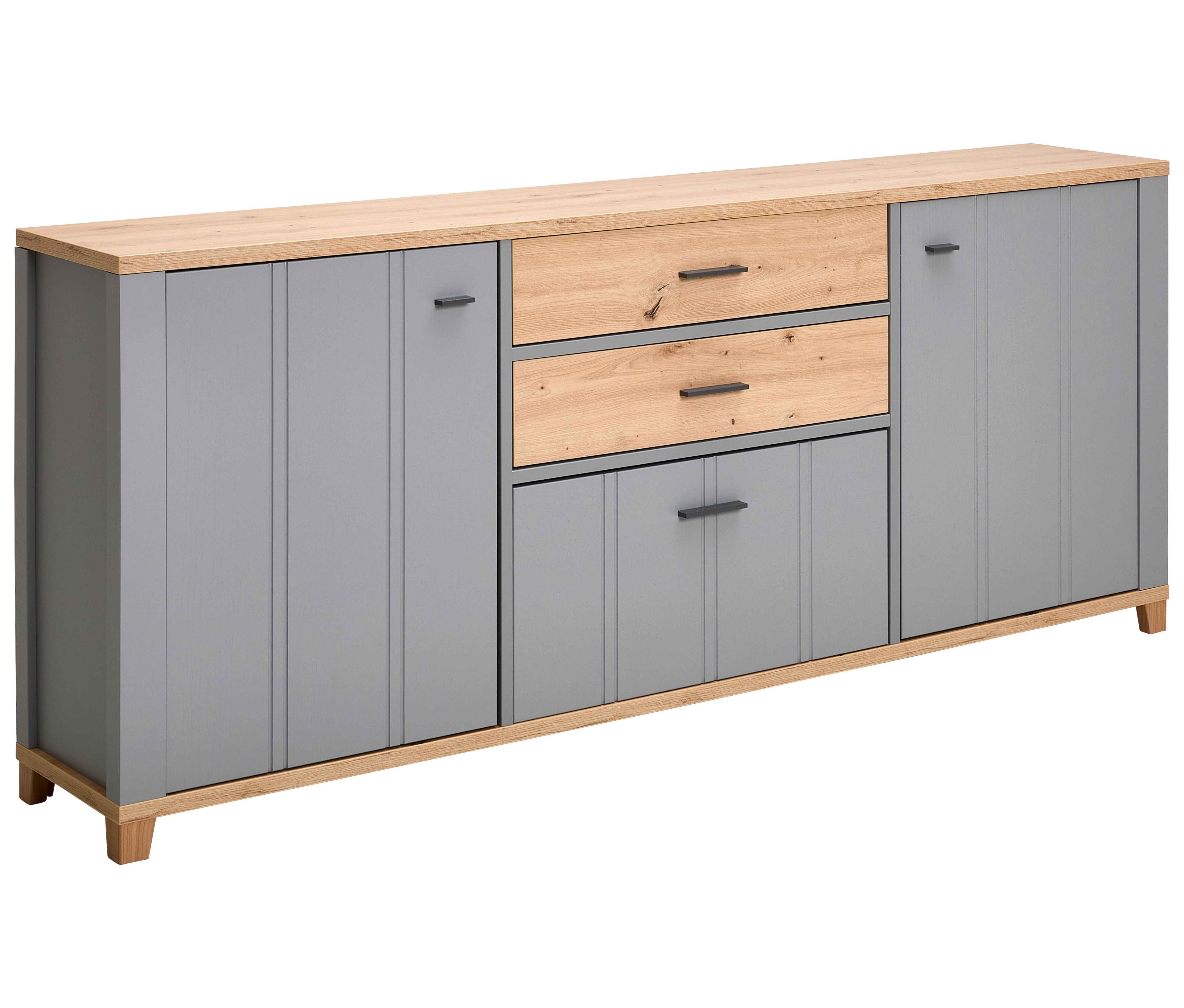 Sideboard Grau/Eiche Artisan