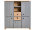 Highboard Eiche Artisan/Grau
