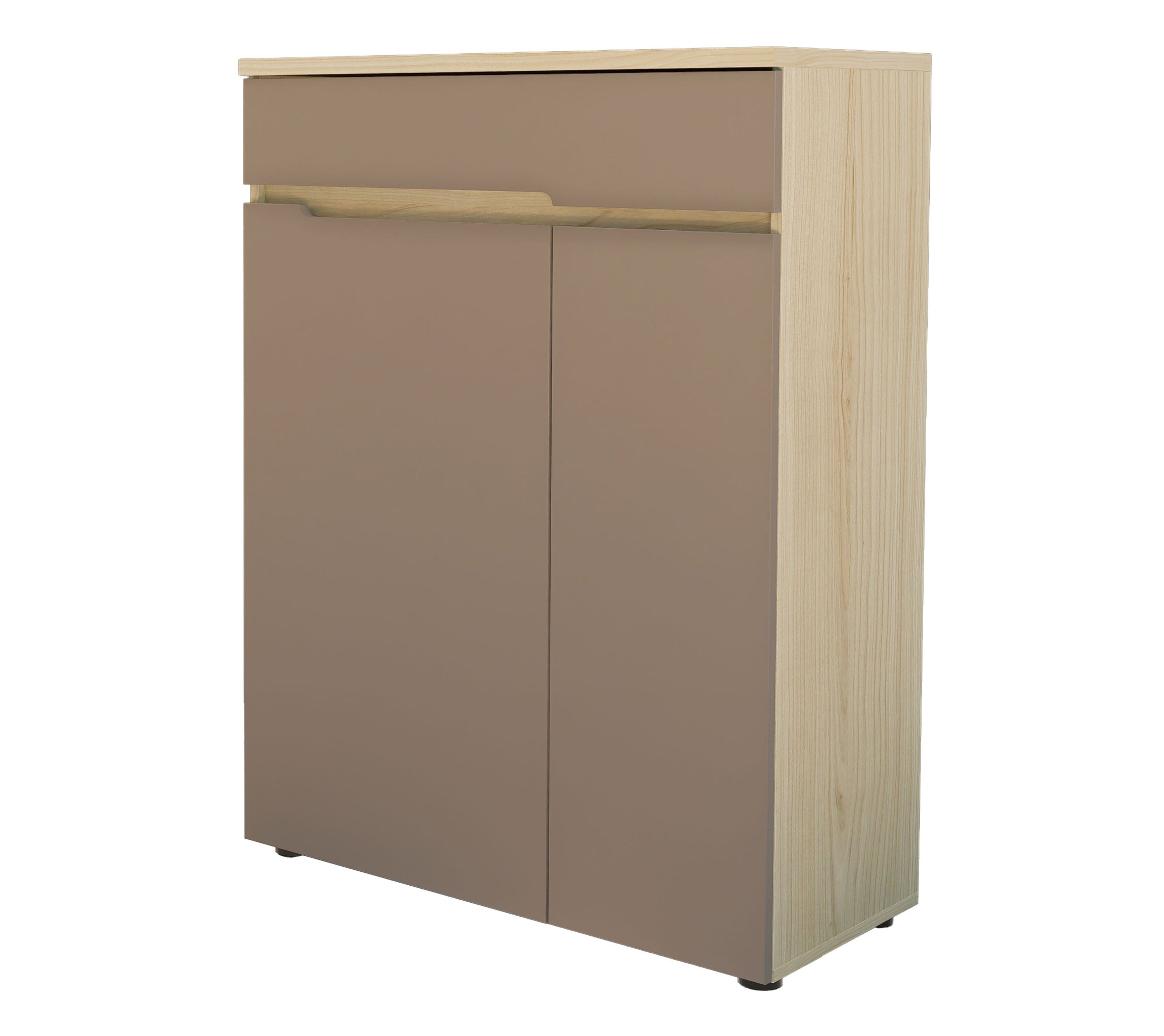 Schuhschrank Eichefarben/Taupe