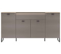 Sideboard Grau/Eichefarben