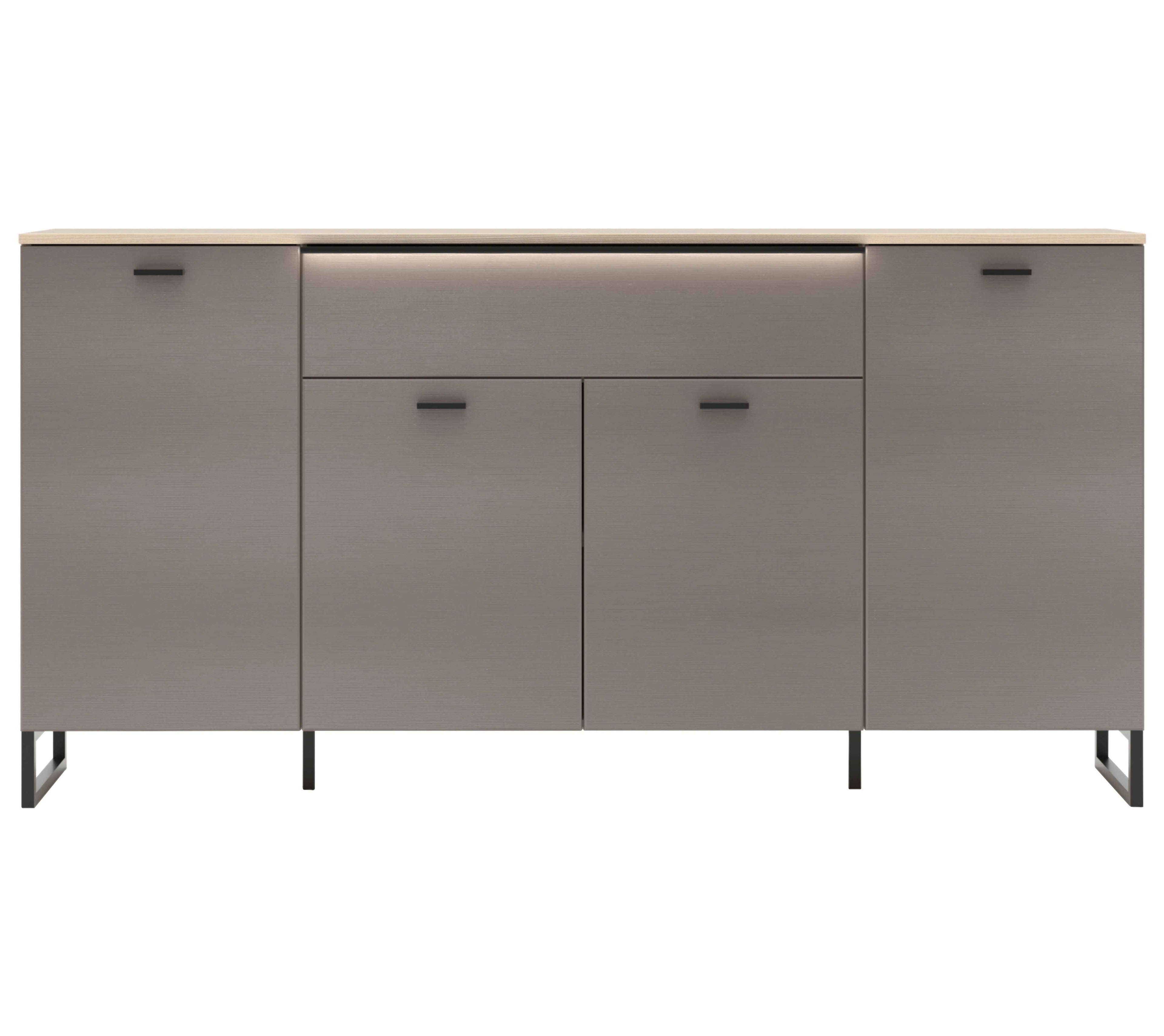 Sideboard Grau/Eichefarben