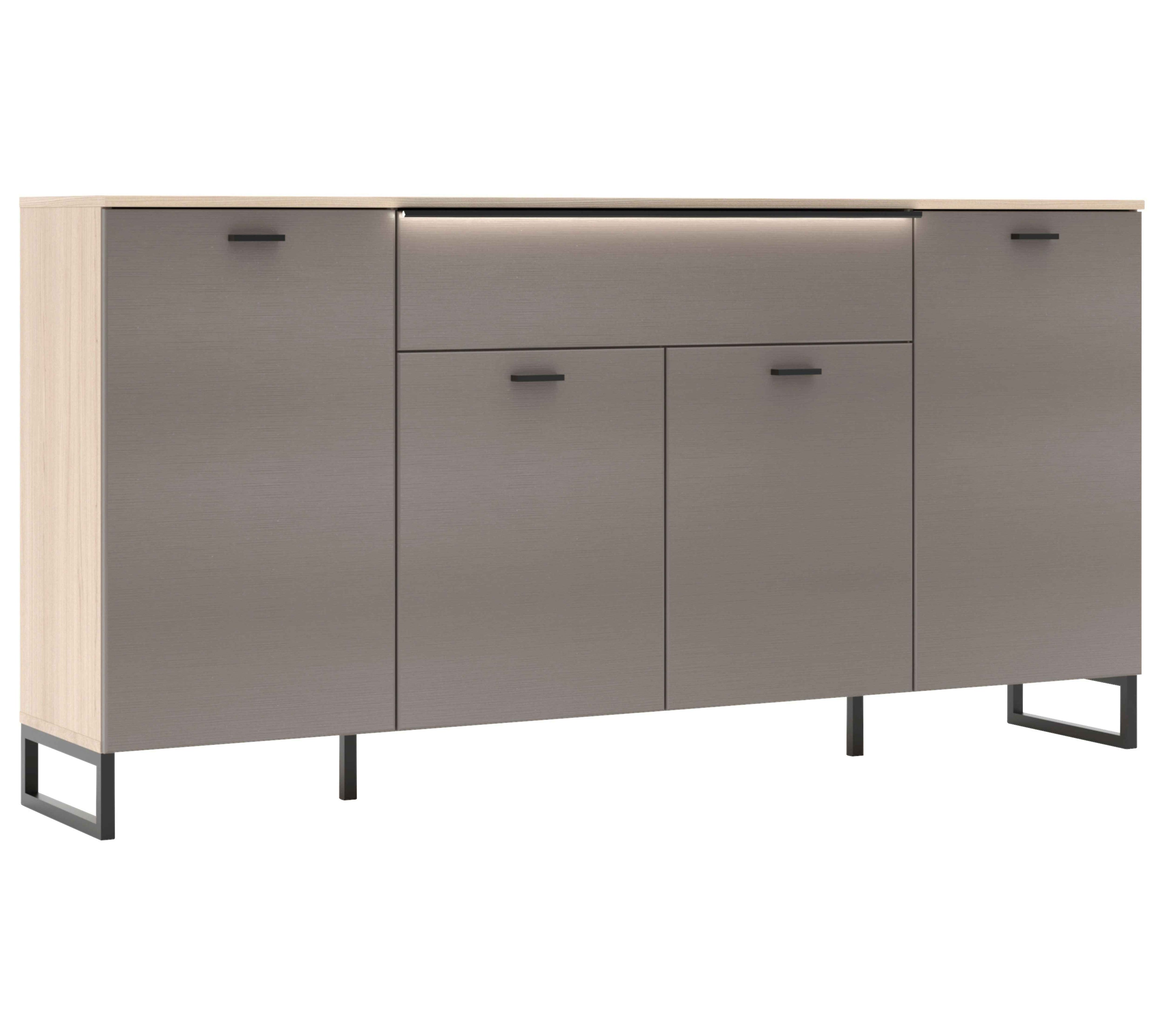 Sideboard Grau/Eichefarben