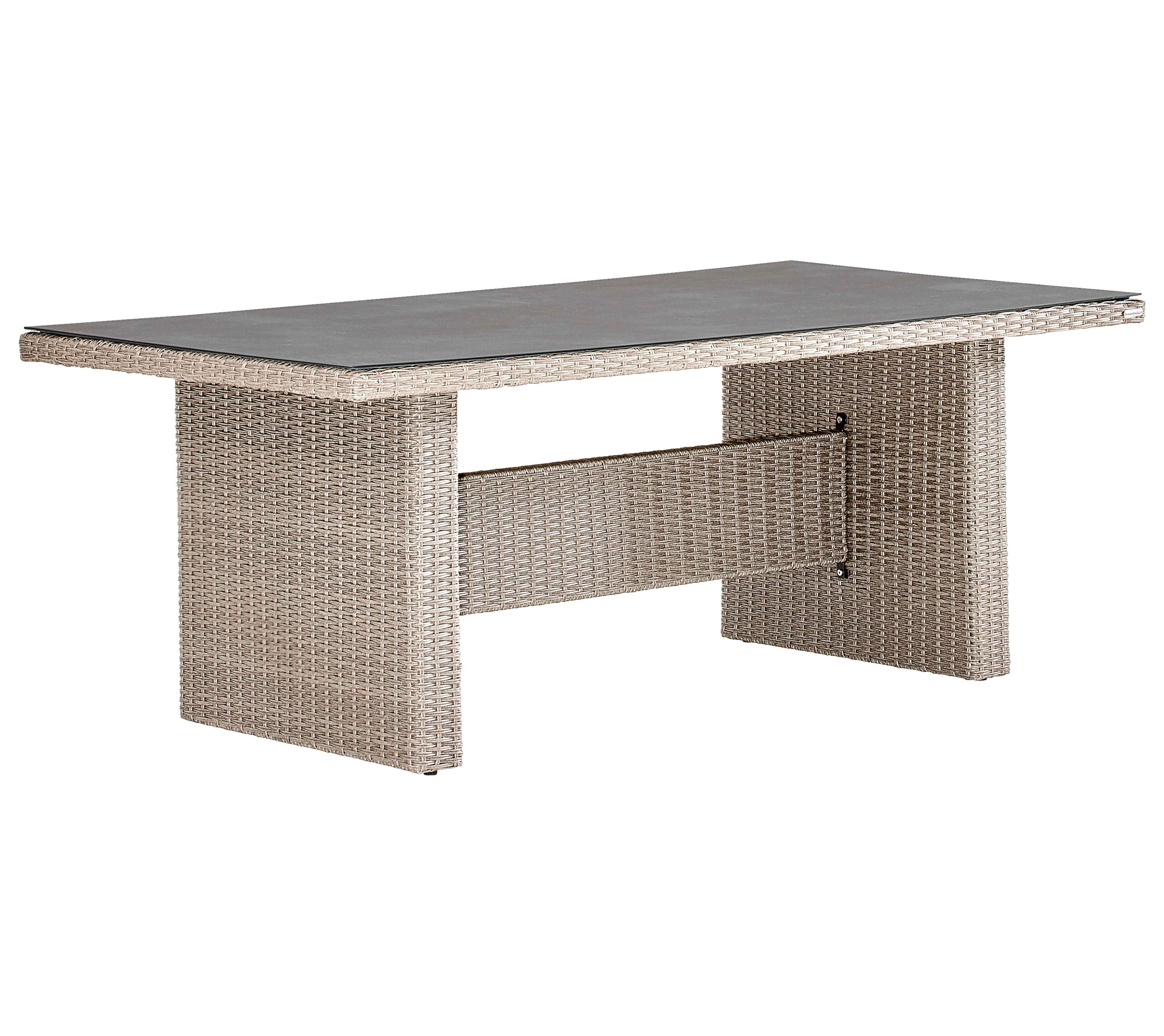 Gartentisch Beige/Grau