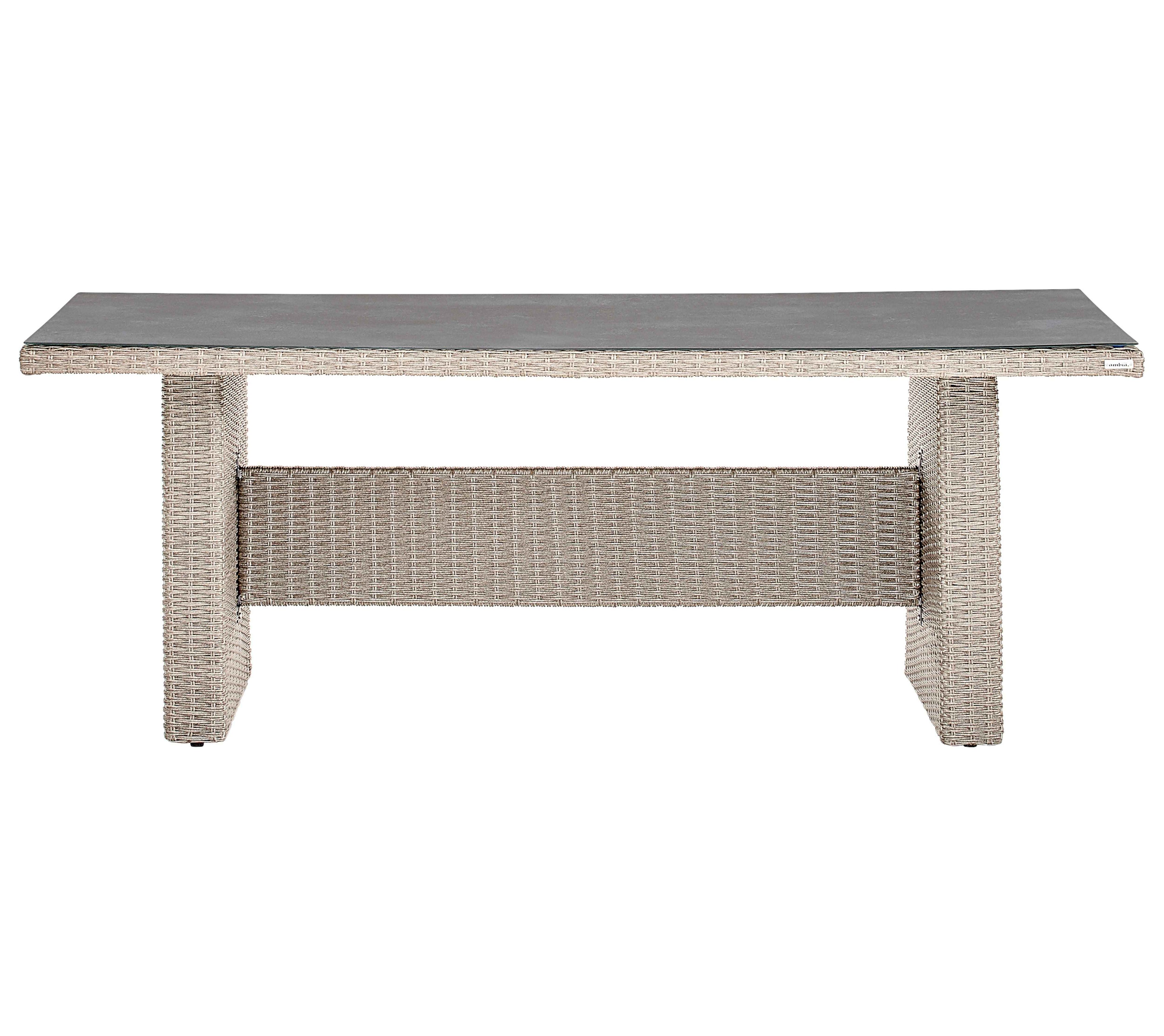 Gartentisch Beige/Grau