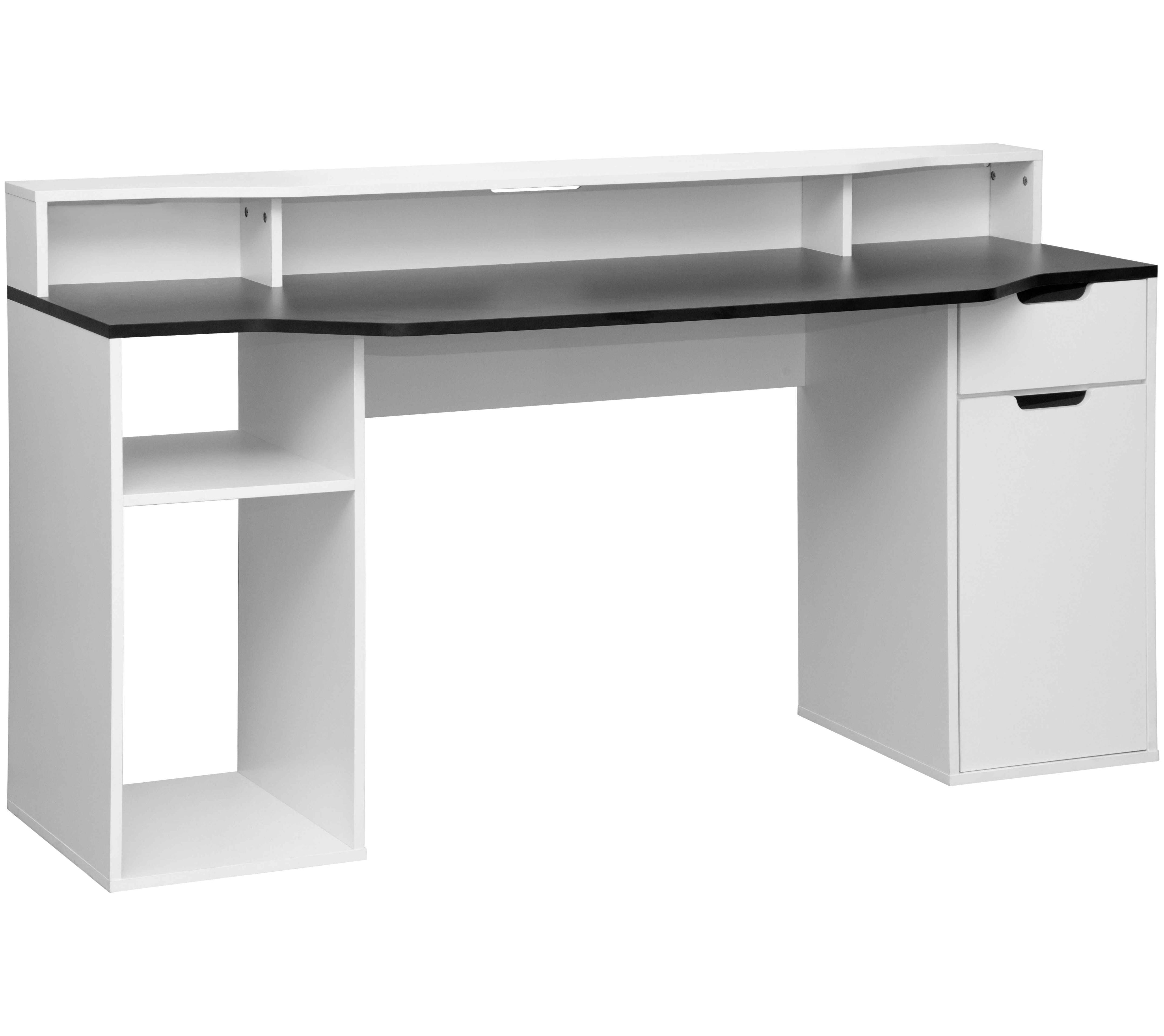 Gamingtisch Schwarz/Weiß