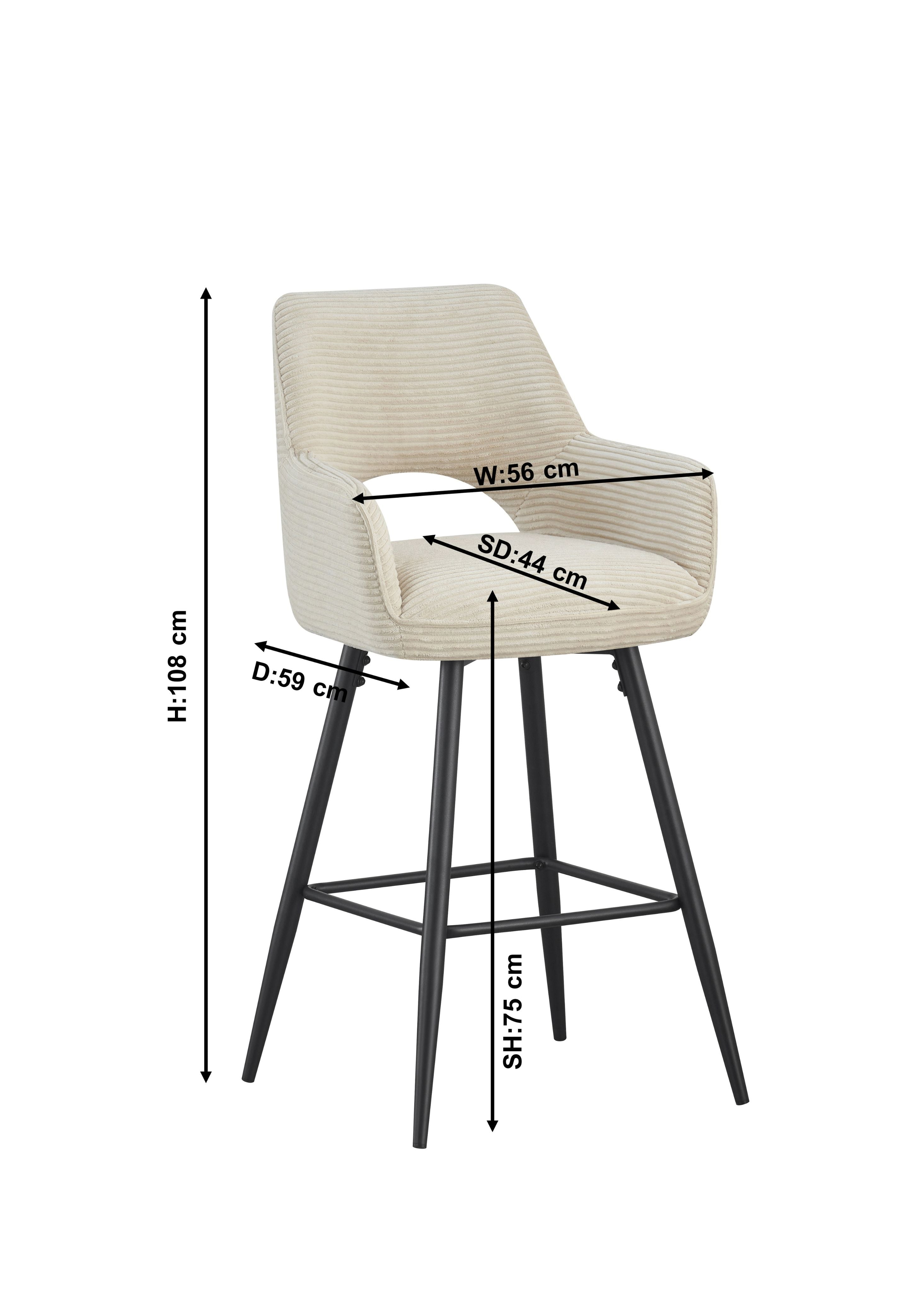 Barhocker Beige