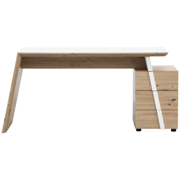 Schreibtisch Eiche Artisan/Weiß