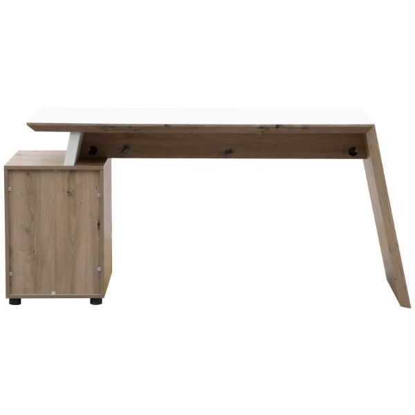 Schreibtisch Eiche Artisan/Weiß
