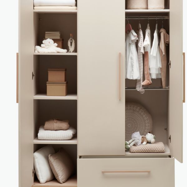 Babykleiderschrank Beige