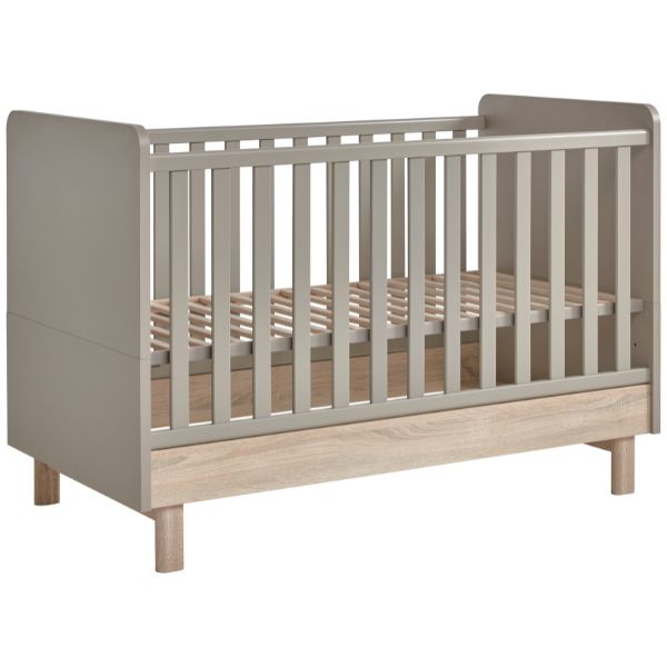 Gitterbett Taupe Sonoma Eiche