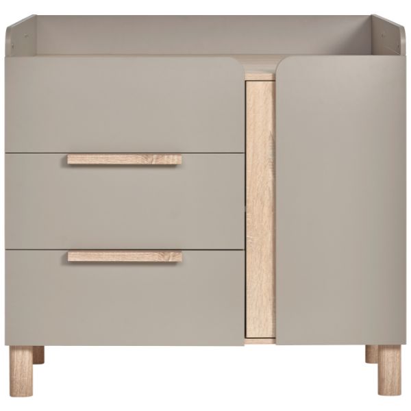 Wickelkommode Taupe Sonoma Eiche
