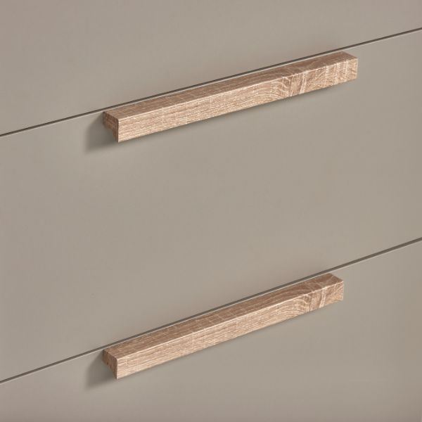 Wickelkommode Taupe Sonoma Eiche