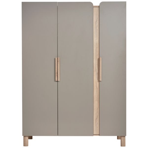 Babykleiderschrank Taupe Sonoma Eiche