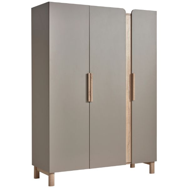 Babykleiderschrank Taupe Sonoma Eiche