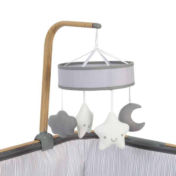 Beistellbett Grau