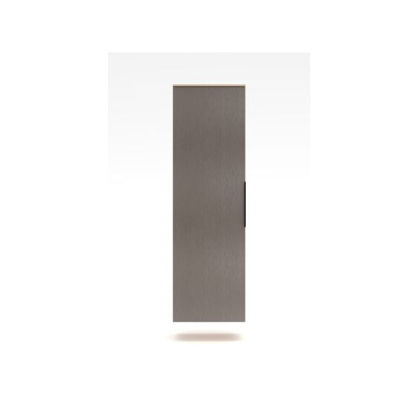 Garderobenschrank Grau/Eichefarben