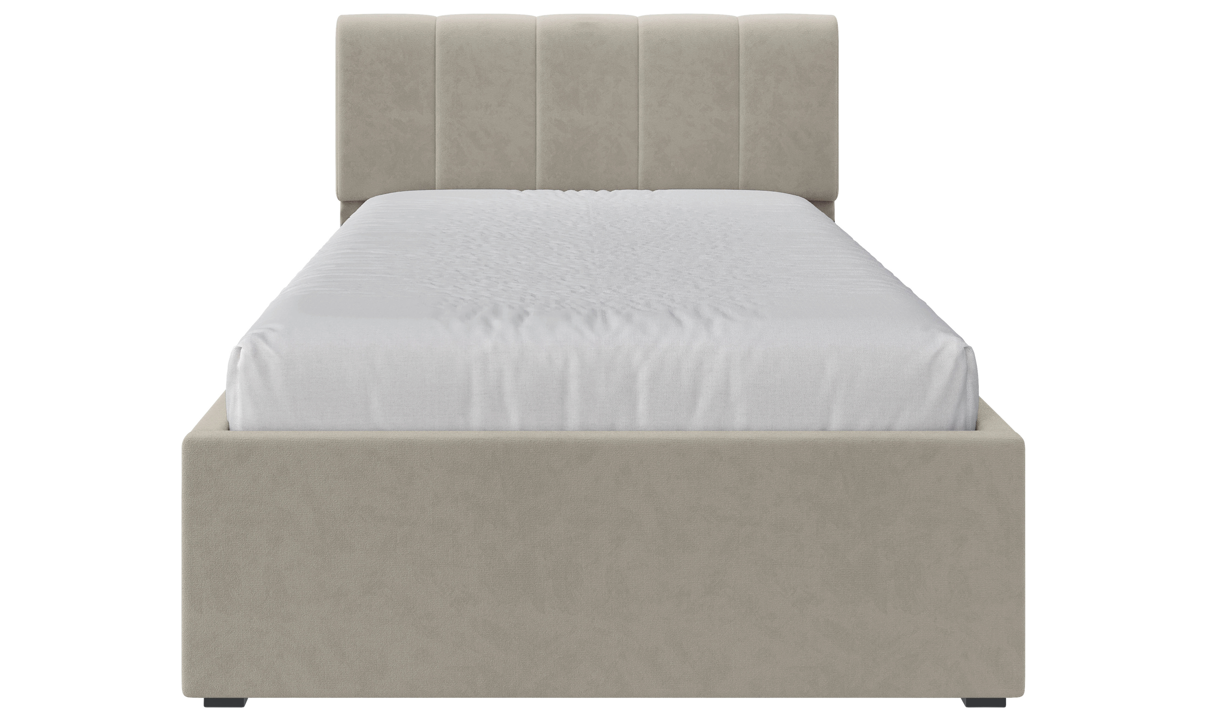 Polsterbett Beige