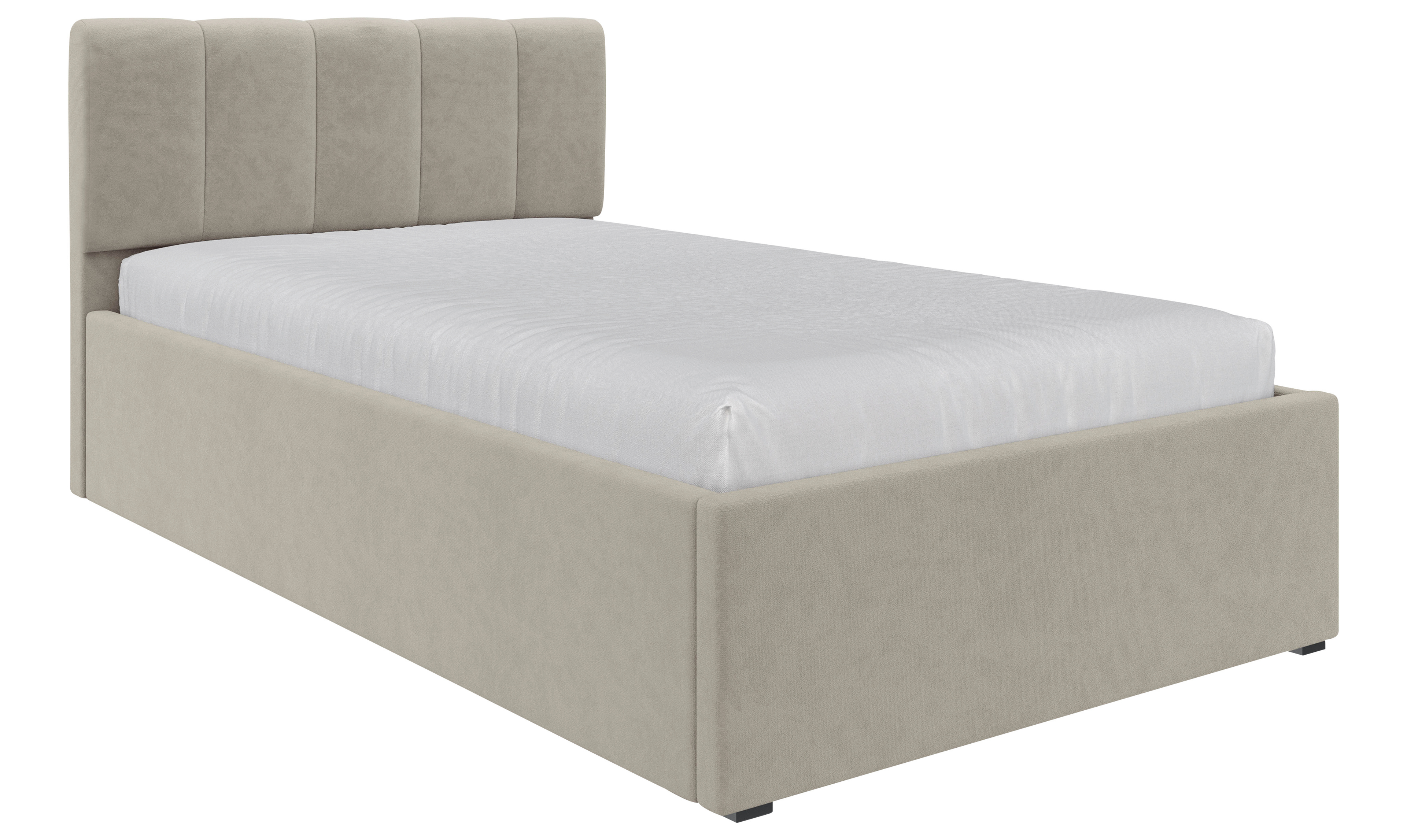 Polsterbett Beige