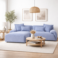 Ecksofa Blau inklusive Kissen