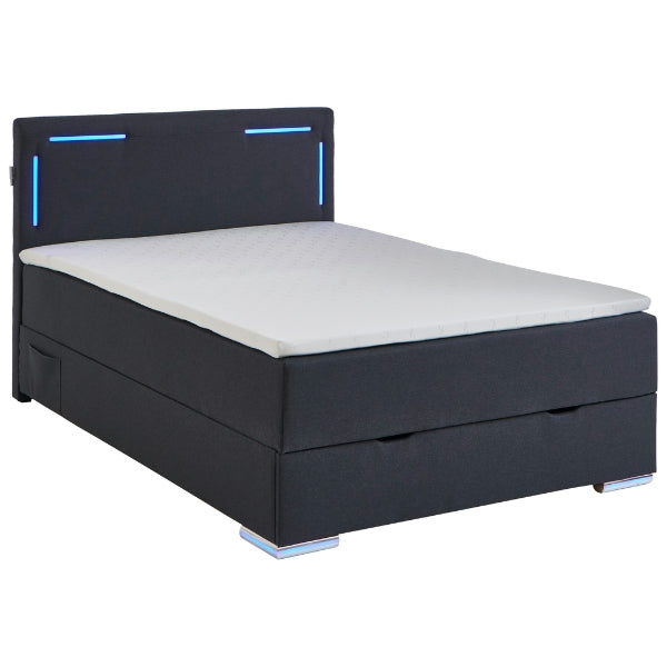 Boxspringbett mit LED-Beleuchtung 140x200cm