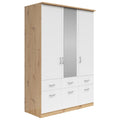 Kleiderschrank Weiß mit Spiegel