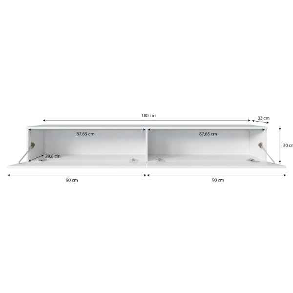Lowboard Hängend Inklusive Beleuchtung 180cm