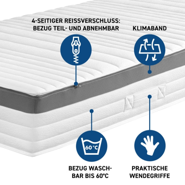 Taschenfederkernmatratze 140x200cm