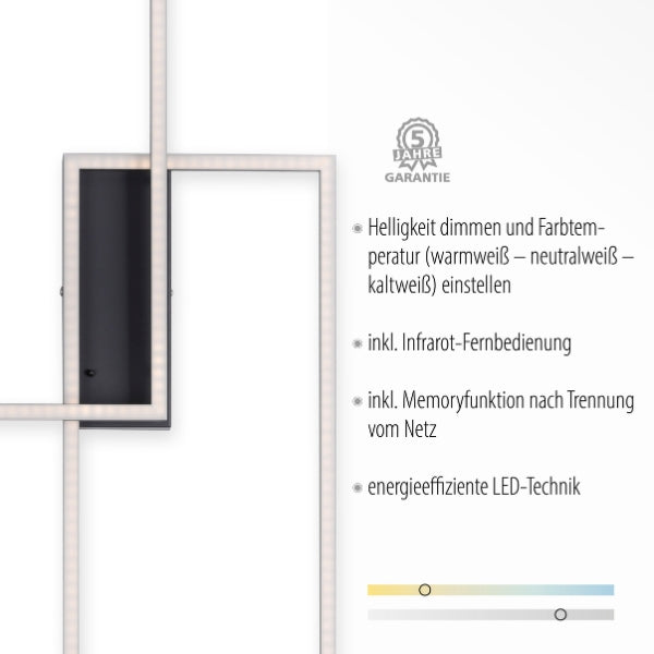 LED-Deckenleuchte dimmbar mit Timerfunktion