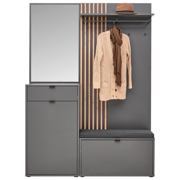 Komplett Garderobe Graphit