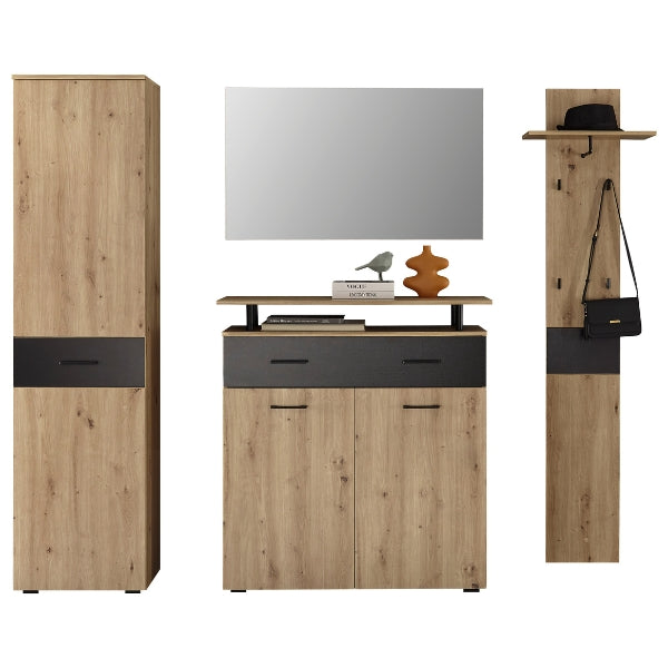 Komplett Garderobe Holz