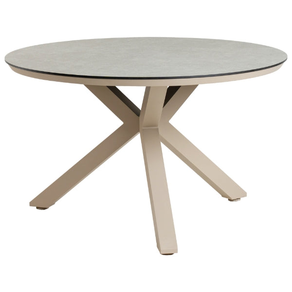 Garten Outdoor Tisch Rund Beige