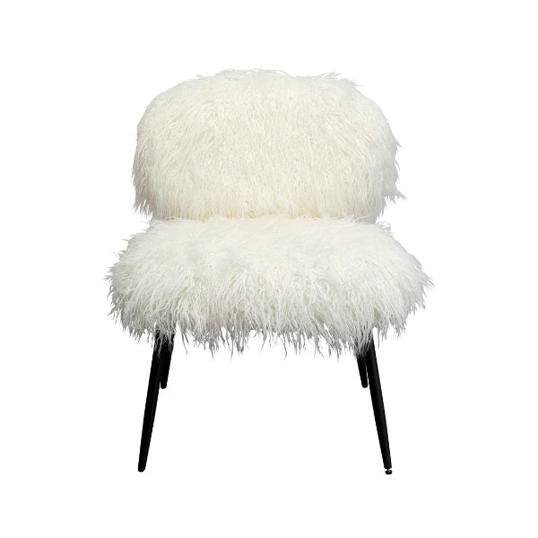 KARE Stuhl Hairy Weiß
