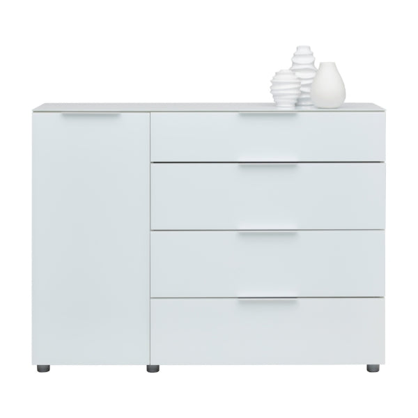 Sideboard Weiß Glas 135 cm