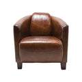 KARE Cocktailsessel Leder Braun