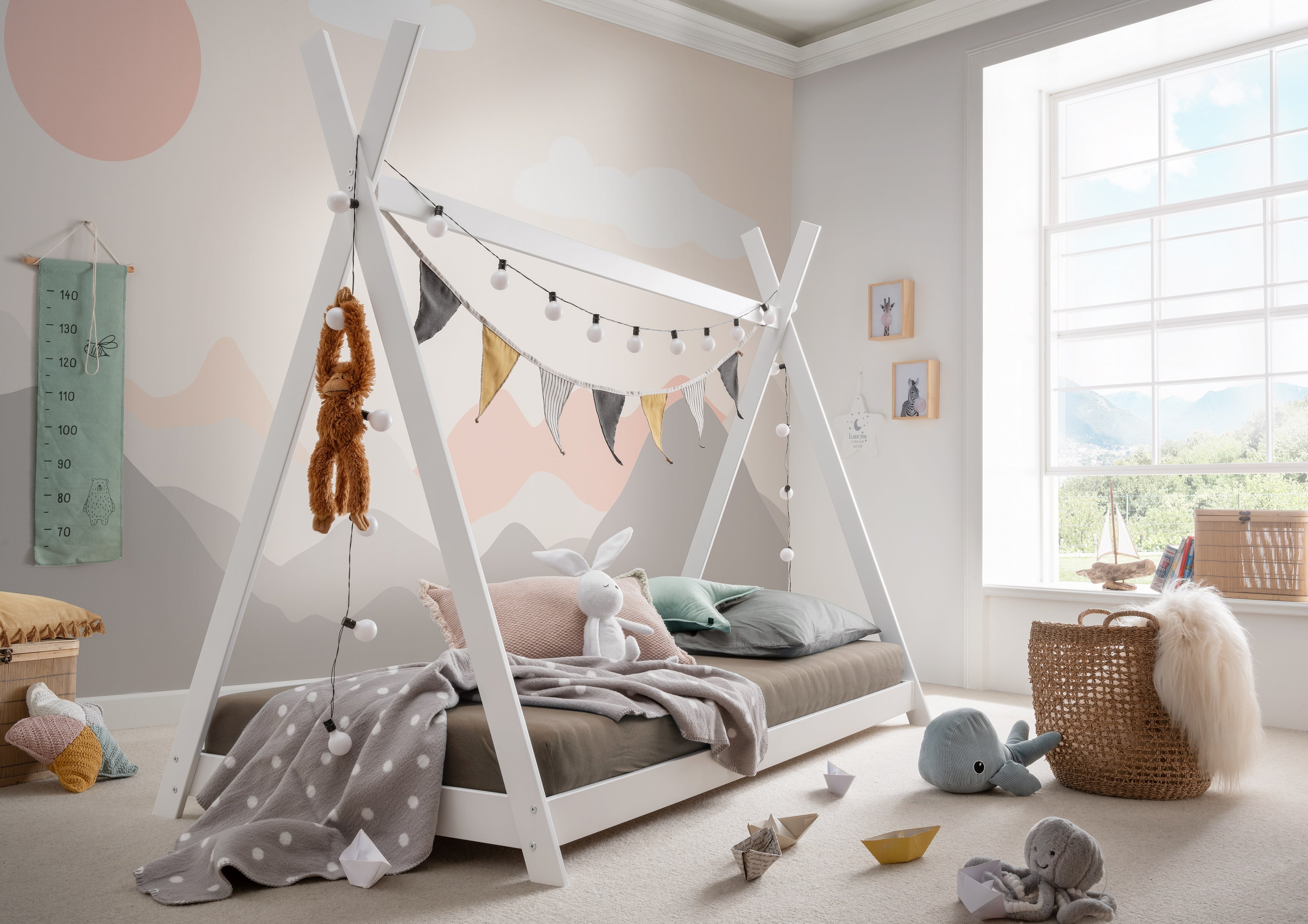 Spielbett Pino Buche weiß