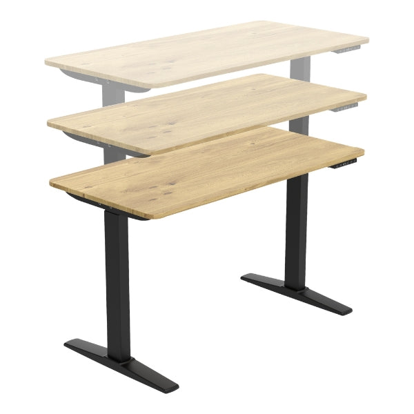 Höhenverstellbarer Schreibtisch Holz
