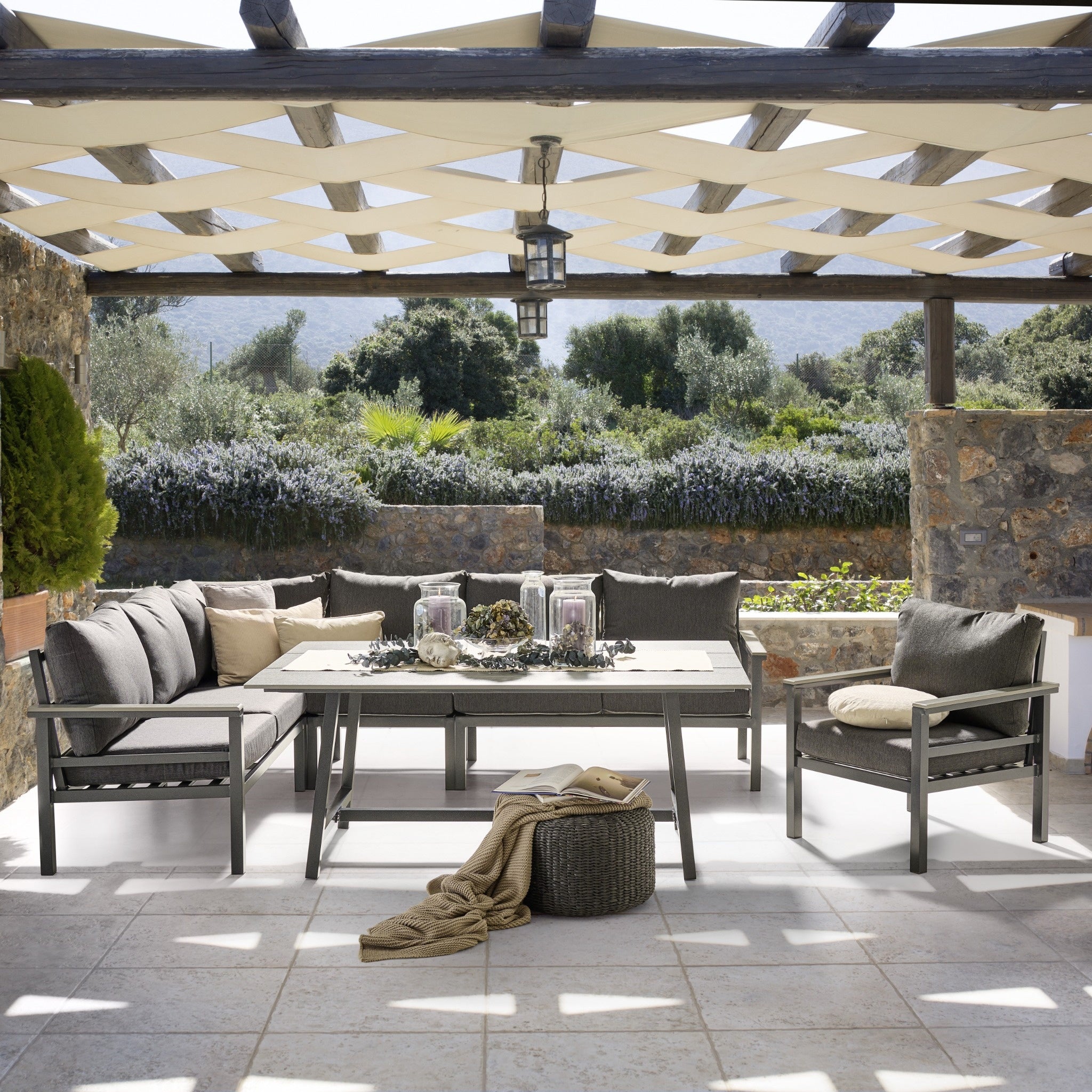 Dining-Loungeset Beidseitig Montierbar